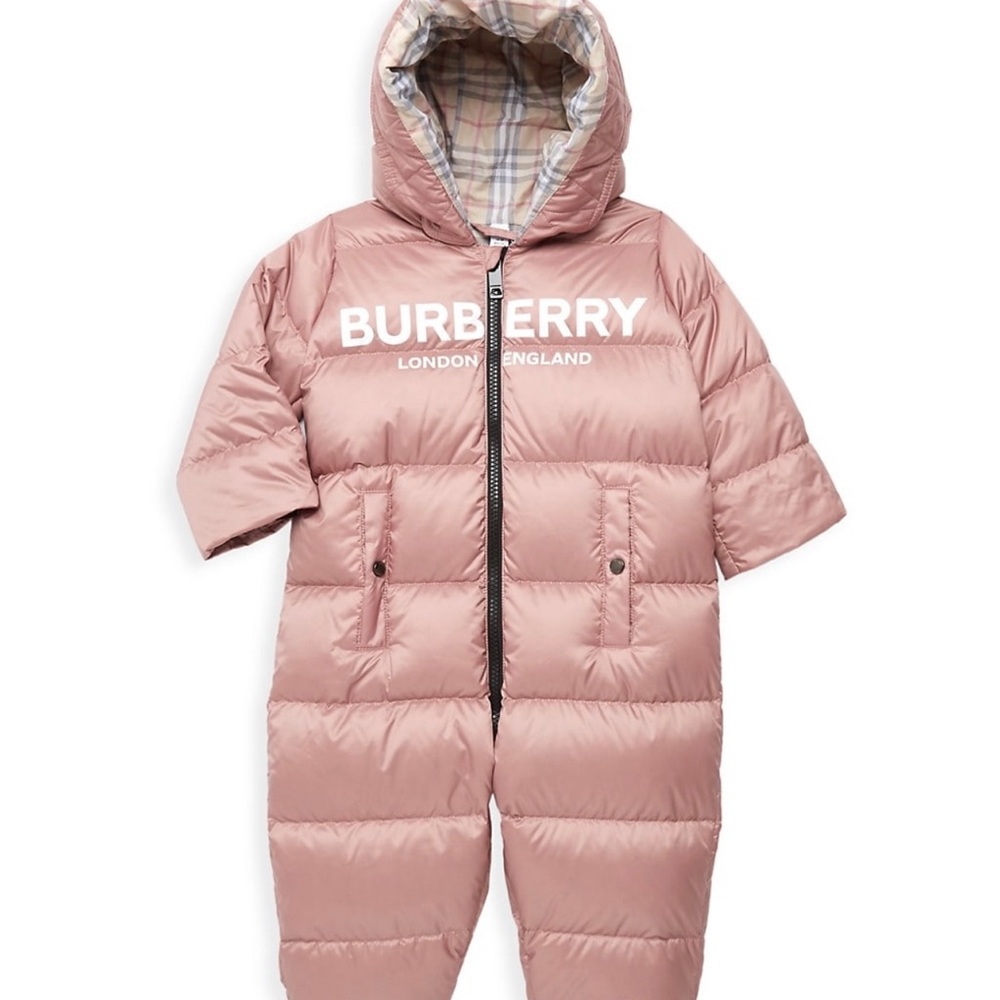 Burberry baby girls skylar quilted snowsuit (brand new with tags) size 6 months